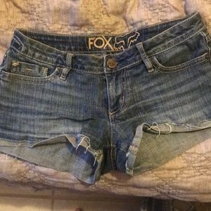 Fox jean shorts